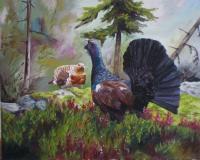 Animals By Mv - Wood Grouse - Oilpaint